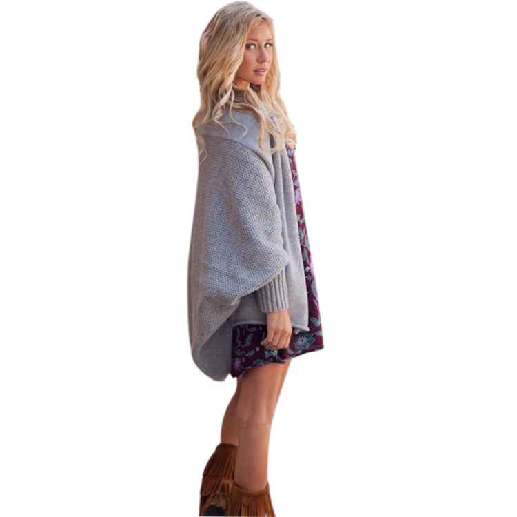 Dulcira | Ladies cozy cardigan with hood and open sides