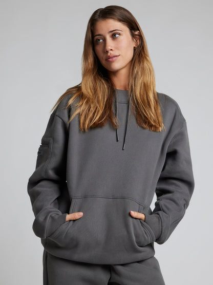 Dulcira | Travel Hoodie with Airplane Mode Graphic
