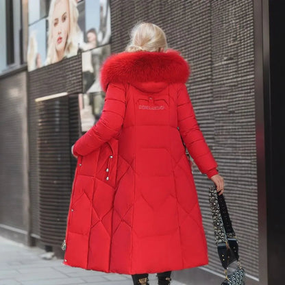 Dulcira | Long Winter Coat with Fur Hood