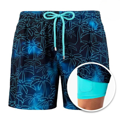 Dulcira | Men's 2 Layer Swim Shorts Stylish Swimwear for Men