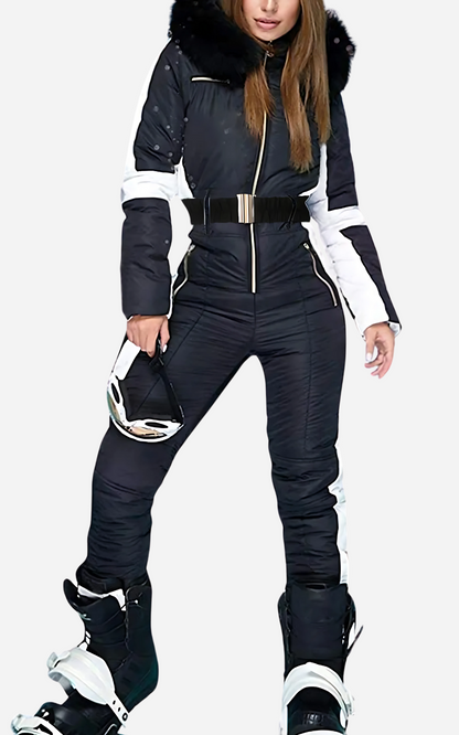 Dulcira | Ski Overall 1 Piece with Belt Women's Elegance and Warmth