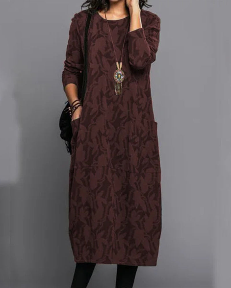 Dulcira | Long Sleeve Pocket Dress