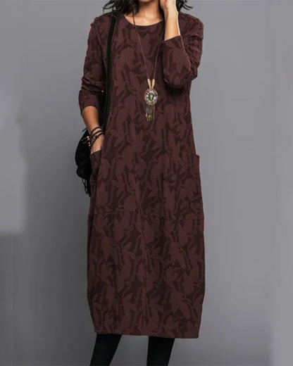 Dulcira | Long Sleeve Pocket Dress