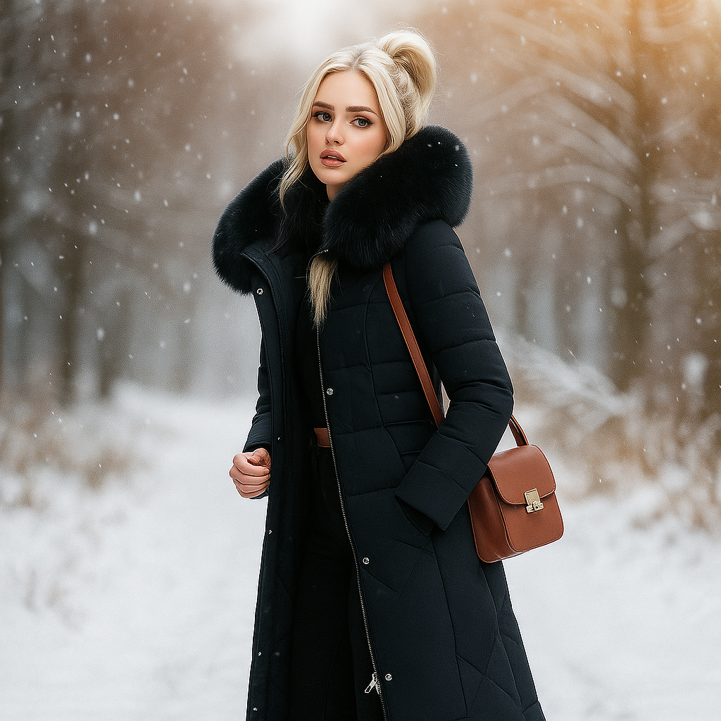 Dulcira | Long Padded Jacket with Hood