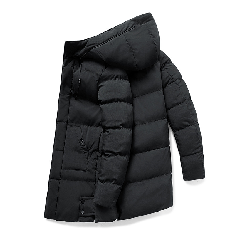 Dulcira | Men's Puffer Winter Jacket - Hooded Long Design