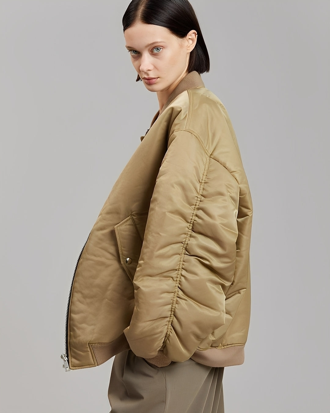 Dulcira | Casual Oversized Bomber Jacket for Women