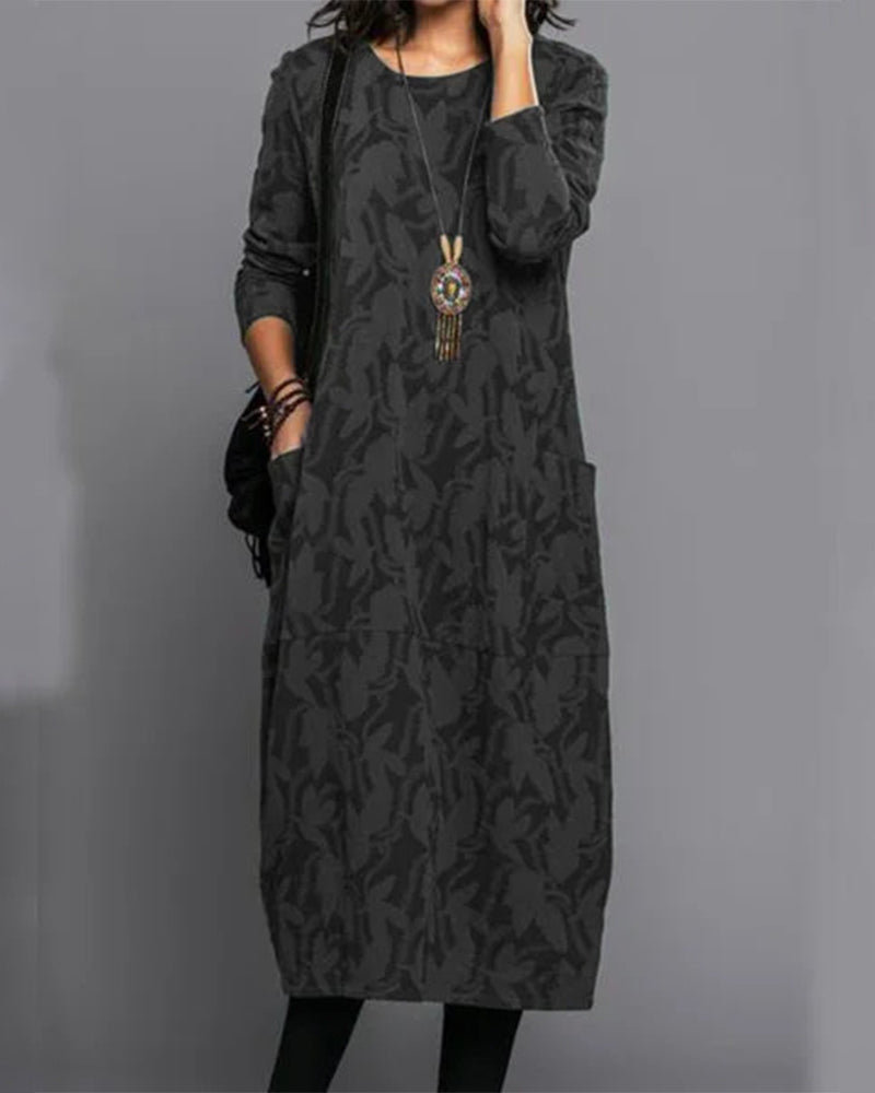 Dulcira | Long Sleeve Pocket Dress