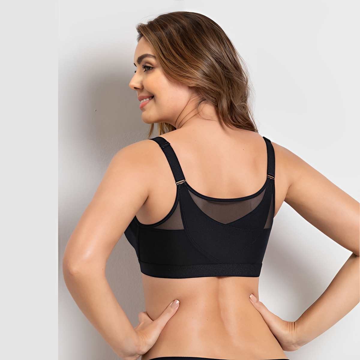Dulcira | Women's Posture Correcting Bra Black 2-In-1
