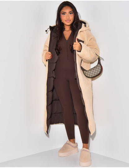 Dulcira | Long Jacket with Reversible Function