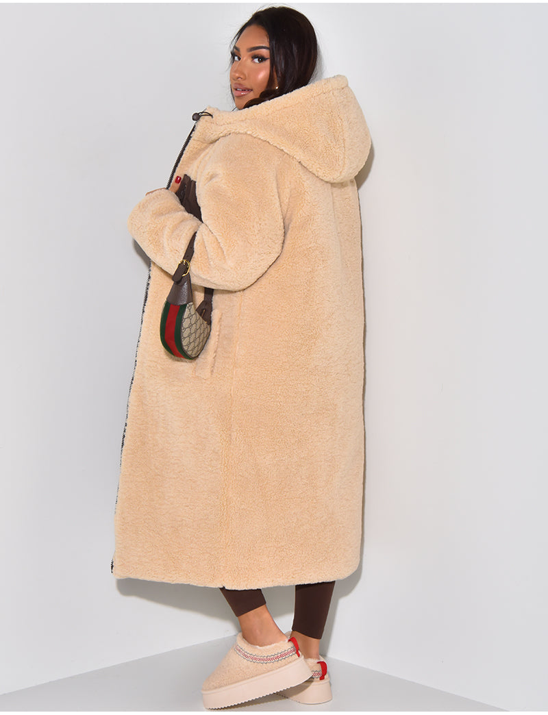 Dulcira | Long Jacket with Reversible Function