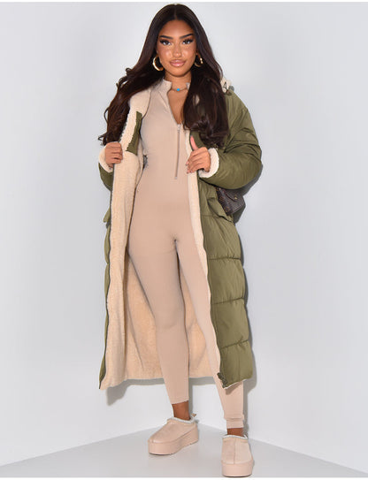 Dulcira | Long Jacket with Reversible Function