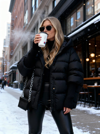 Dulcira | Luxurious Modern Bomber Jacket with Hood