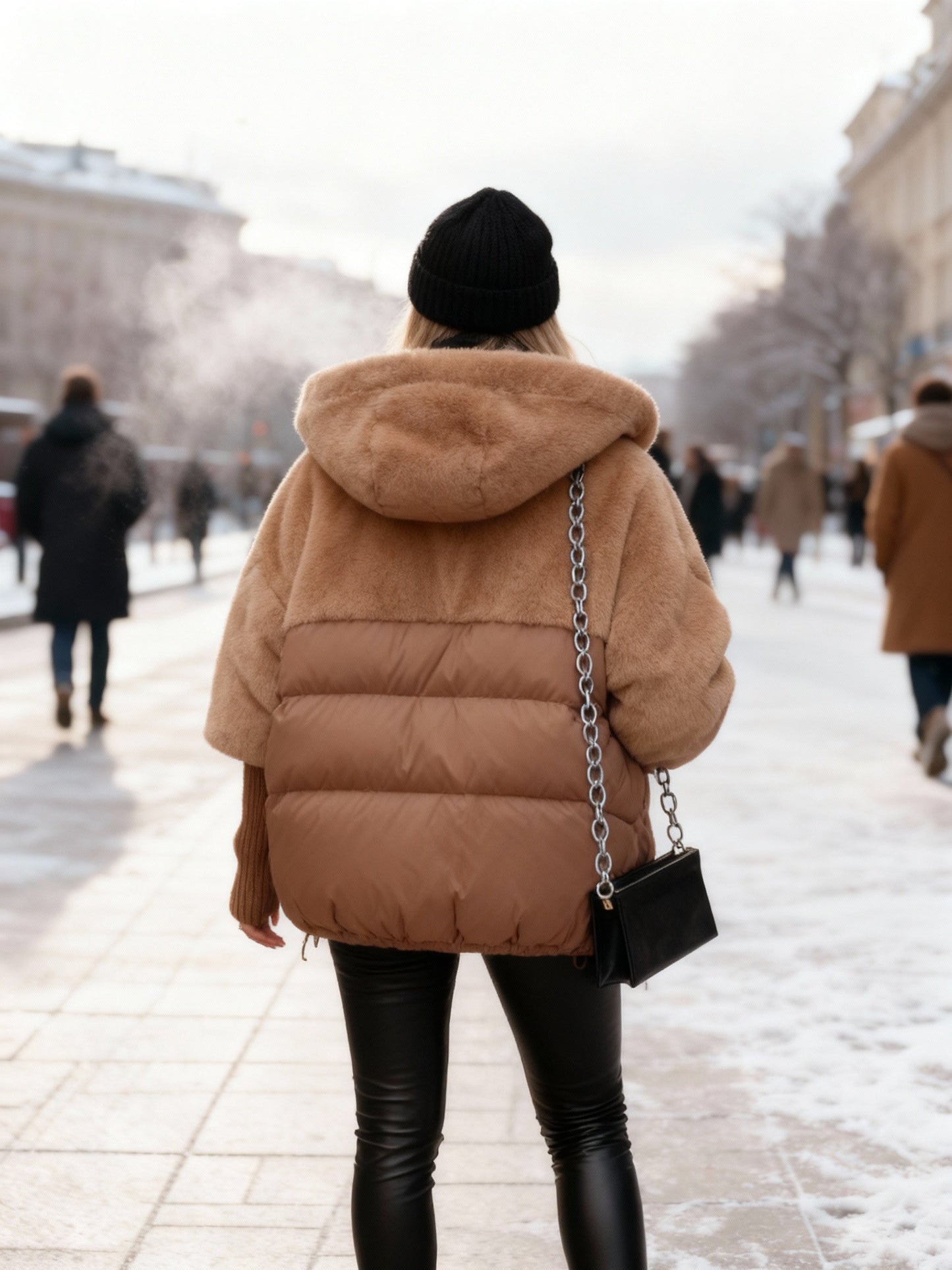 Dulcira | Luxurious Modern Bomber Jacket with Hood