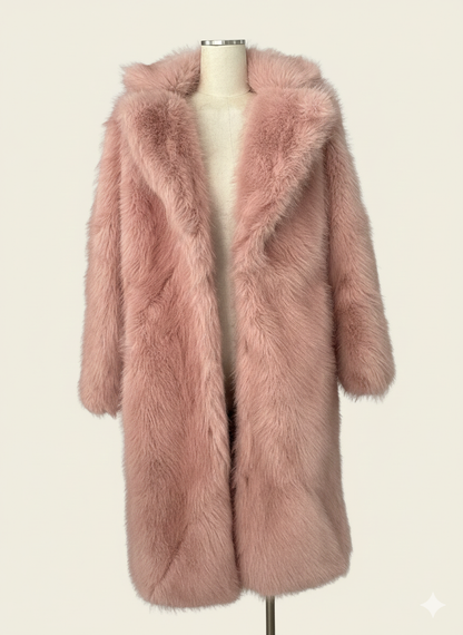 Ladies Luxurious Faux Fur Coat Dulcira