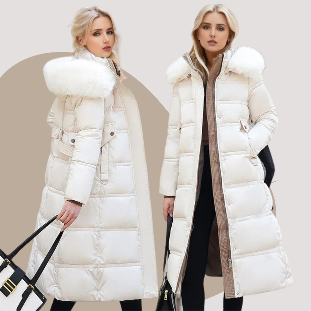 Dulcira | Luxurious Winter Coat with Faux Fur Collar