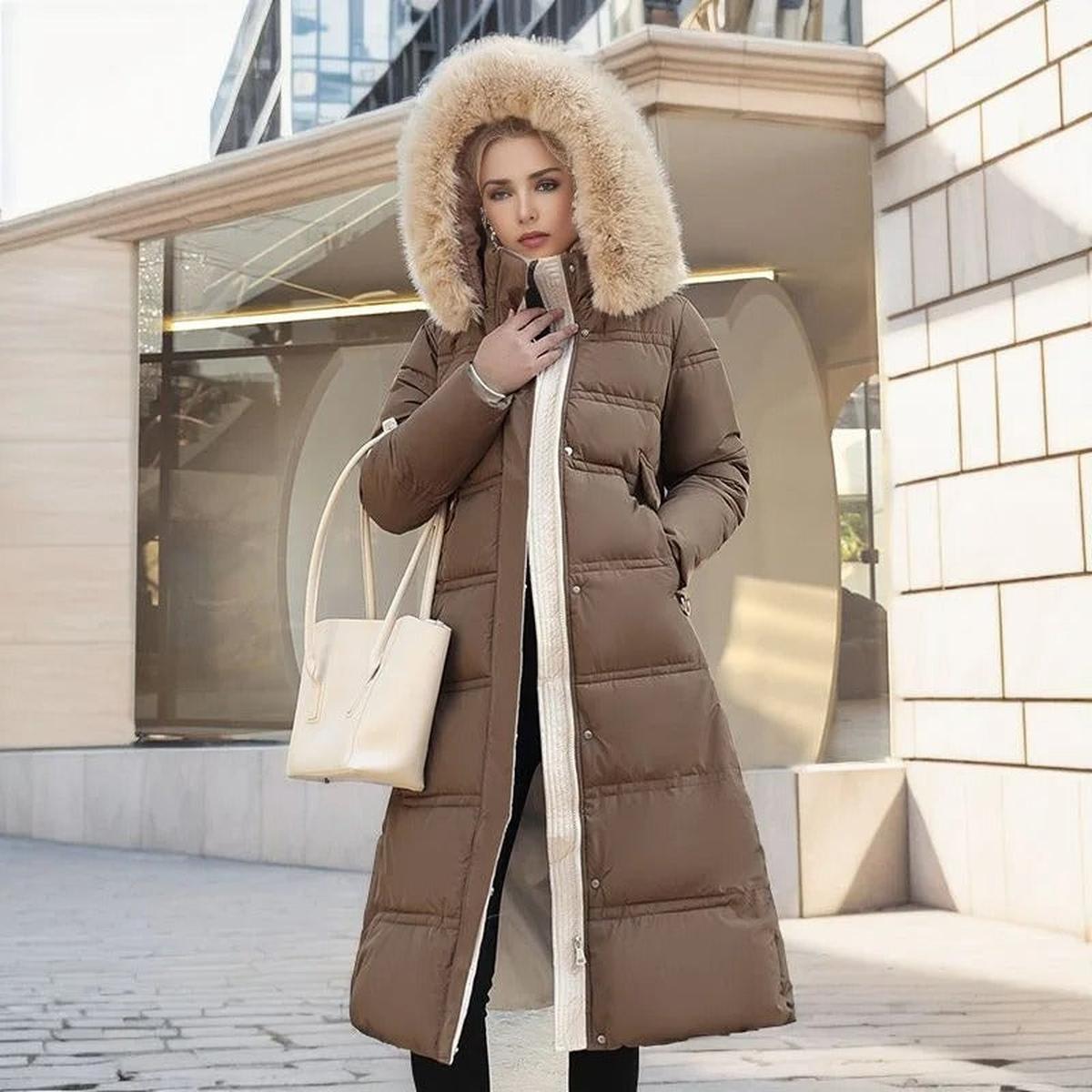 Dulcira | Luxurious Winter Coat with Faux Fur Collar