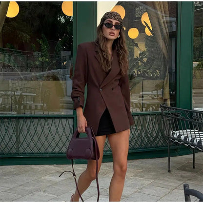 Dulcira | Women's Fashion Blazer with Double Button Placket and Tailored Cut