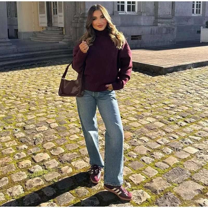 Dulcira | Women's Cozy Turtleneck Sweater
