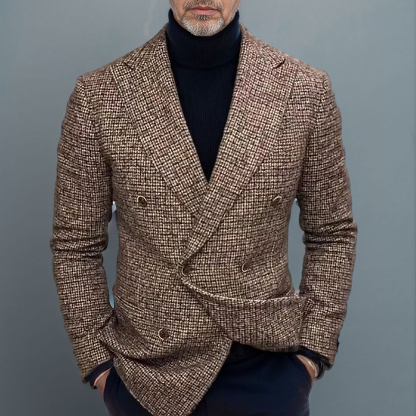 Men's Elegant Double-Breasted Blazer Dulcira