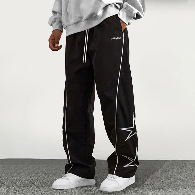 Men's Casual Sports Pants with Striking Star Design Dulcira
