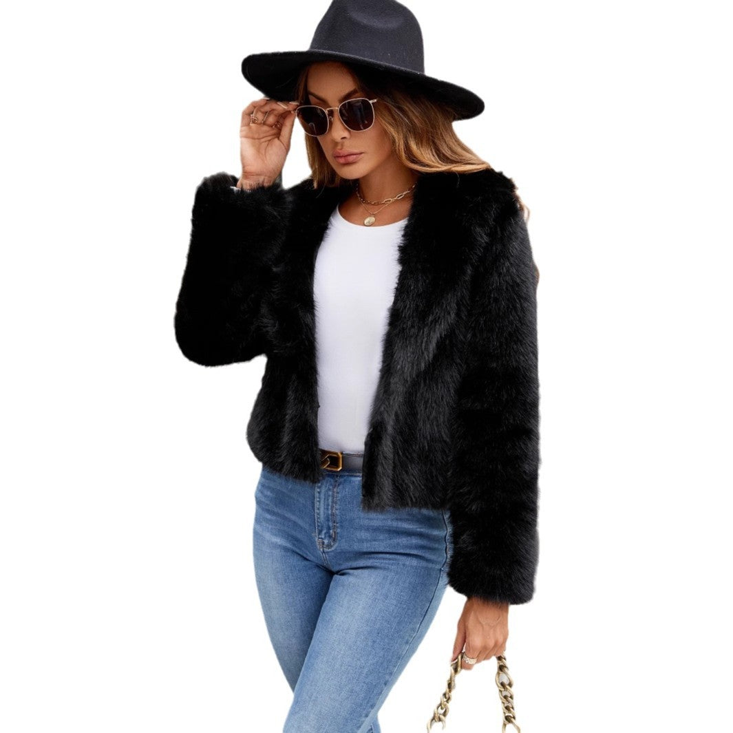 Dulcira | Ladies Elegant and Trendy Faux Fur Jacket