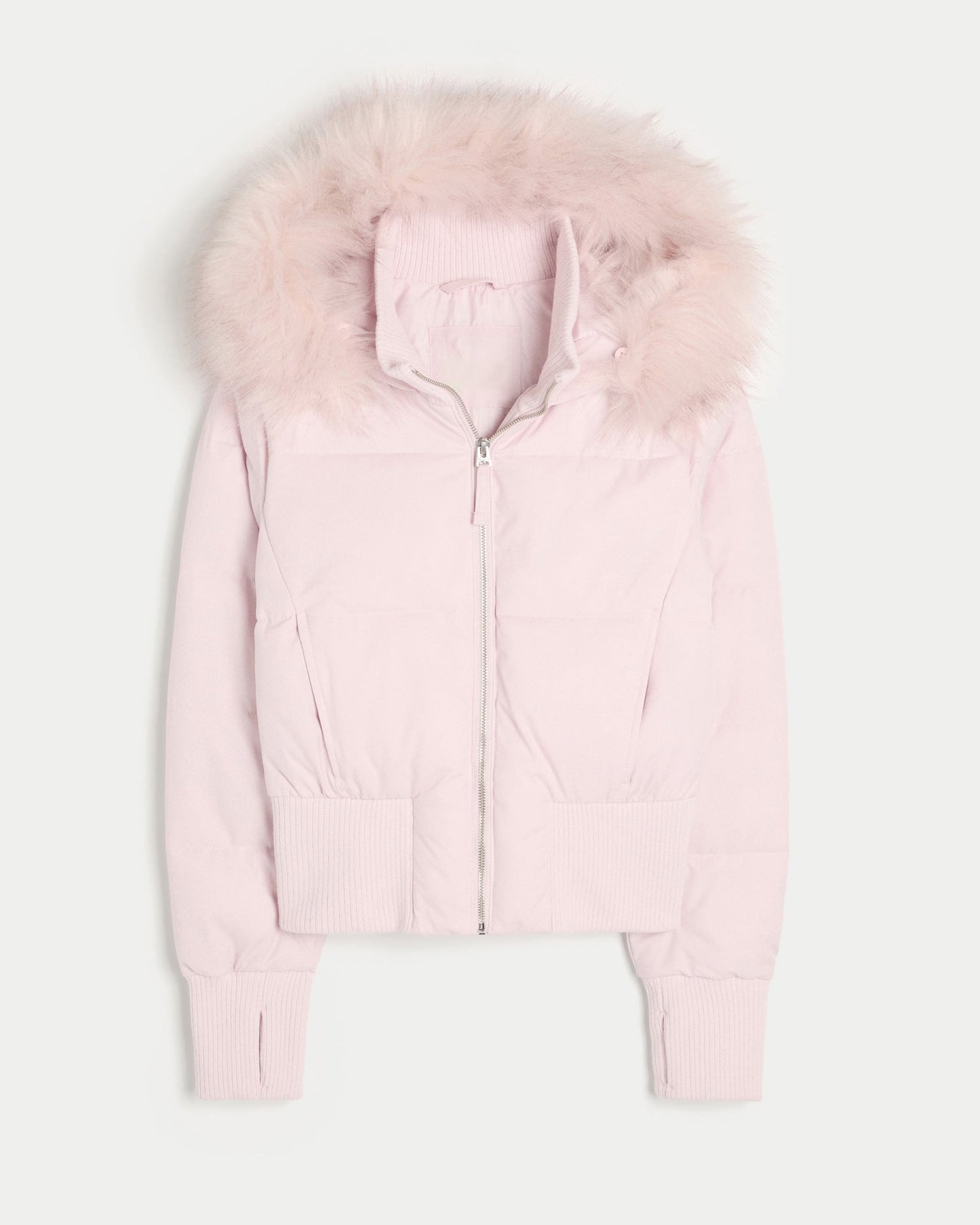 Dulcira | Women's Quilted Winter Jacket with Removable Hood and Elastic Cuffs