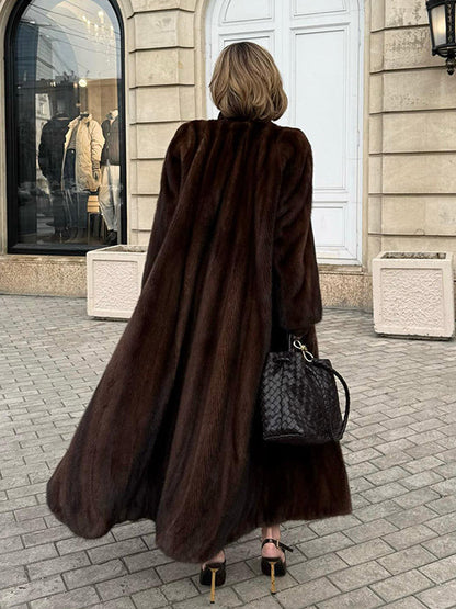 Ladies Luxurious Faux Fur Coat Dulcira