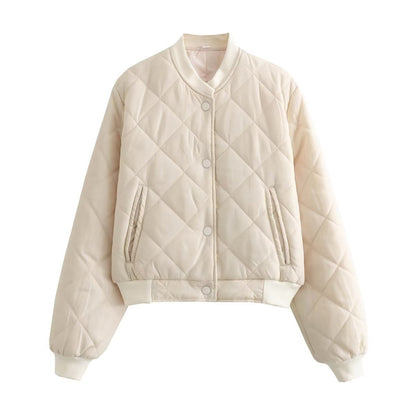 Dulcira | Women's Quilted Short Jacket with Practical Button Closure