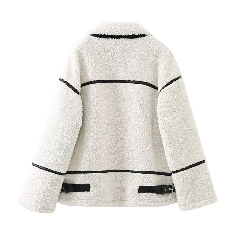 Dulcira | Women’s fleece jacket with high collar