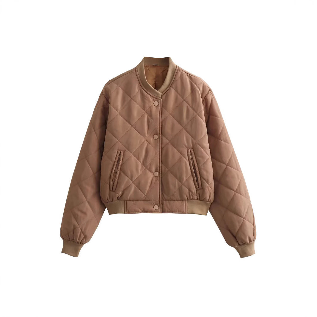 Dulcira | Women's Quilted Short Jacket with Practical Button Closure