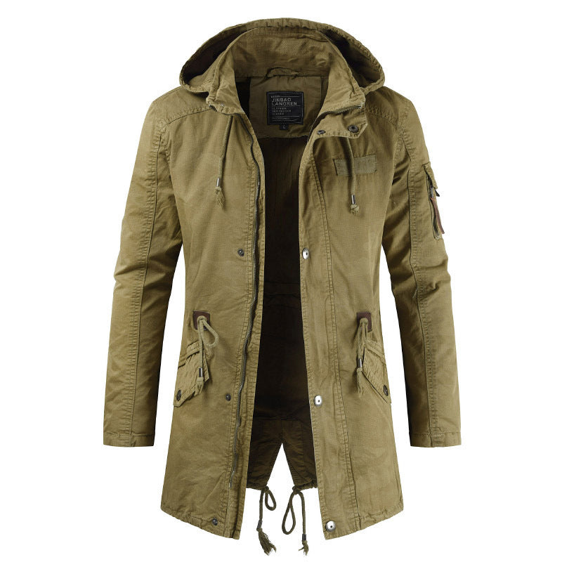 Men's Casual and Functional Parka Jacket with Hood and Practical Pockets Dulcira