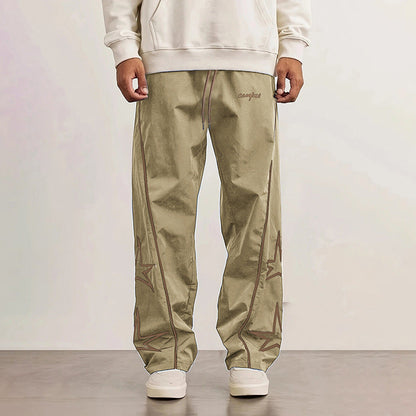 Men's Casual Sports Pants with Striking Star Design Dulcira