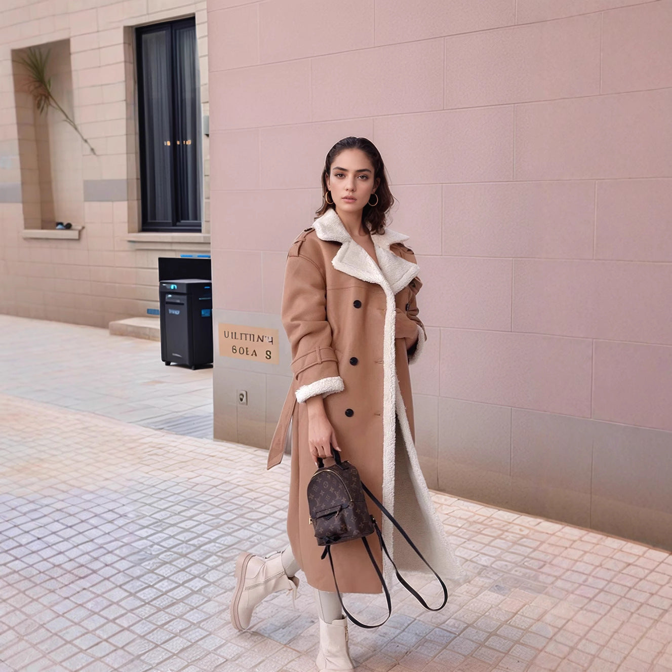 Dulcira | Women's Luxurious Oversized Coat with Soft Fleece Lining