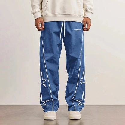 Men's Casual Sports Pants with Striking Star Design Dulcira