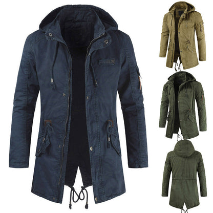 Men's Casual and Functional Parka Jacket with Hood and Practical Pockets Dulcira