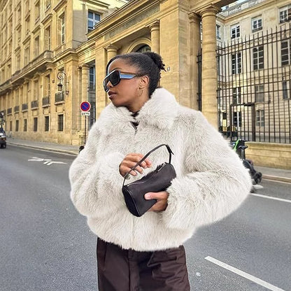 Women Designer Faux Fur Jacket