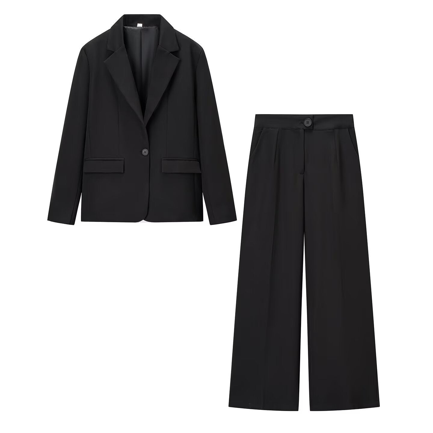 Dulcira | Ladies Elegant Business Set with Blazer and Wide Trousers