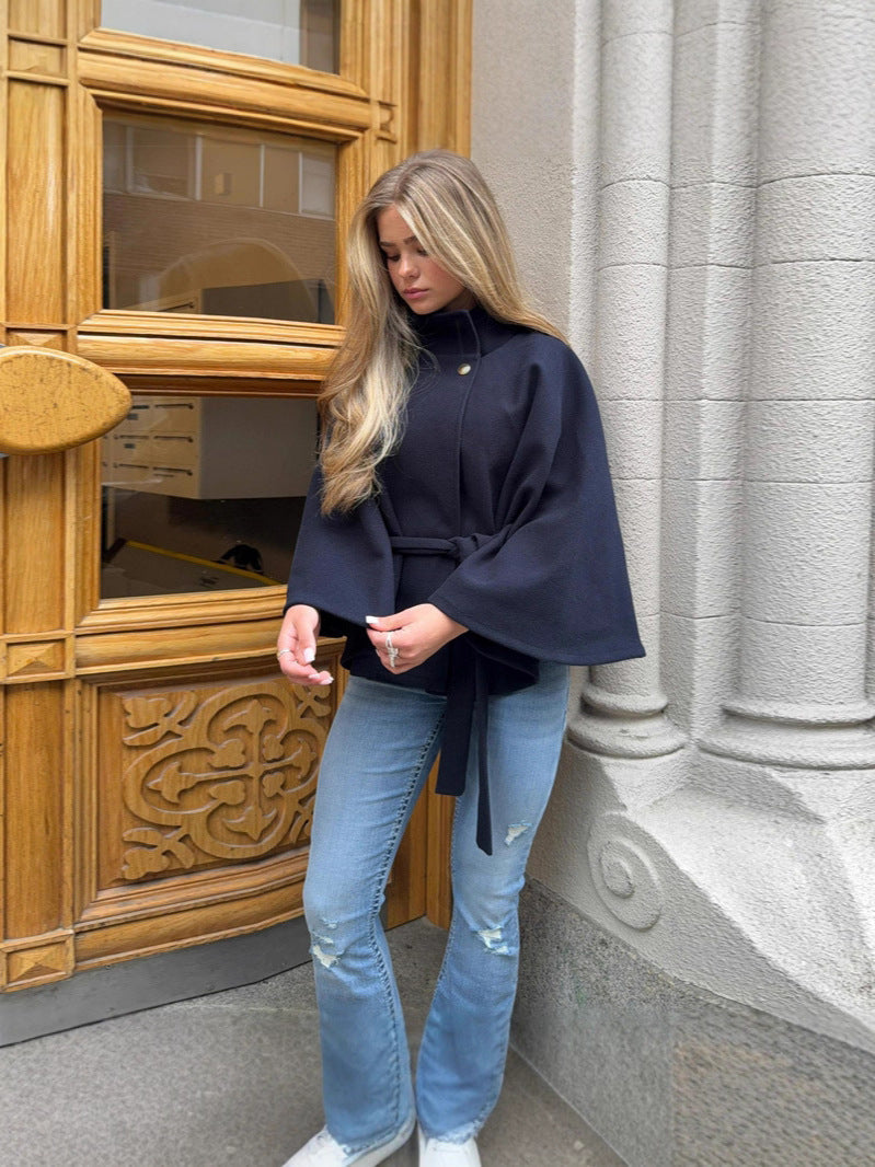 Dulcira | Women Modern Cape with Waist Belt