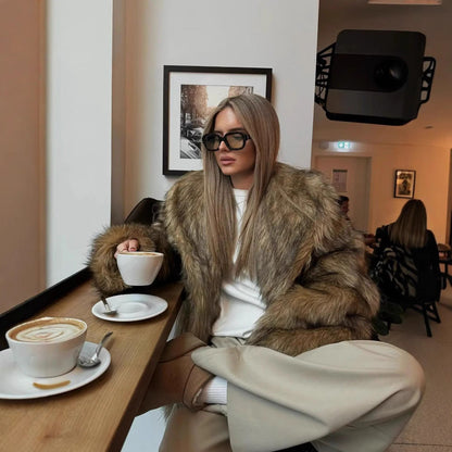 Dulcira | Women's Cozy Faux-Fur Jacket with Soft Lining