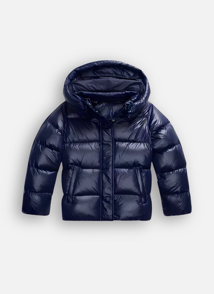 Dulcira | Women's Shiny Puffer Jacket with Hood and Padding