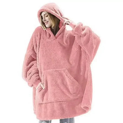 Dulcira | Oversized Flannel Blanket Hoodie for Men & Women