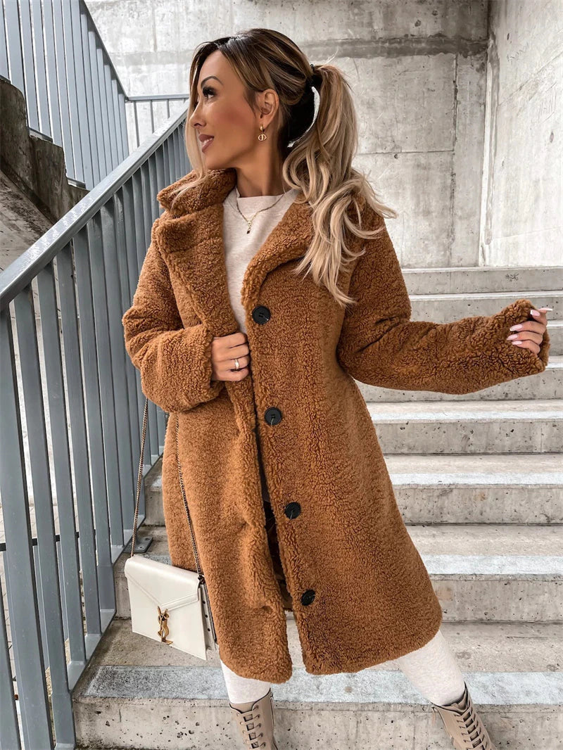 Dulcira | Longer Coat Made Of Sheepskin