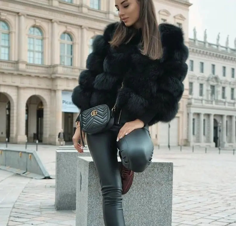 Dulcira | High-Quality Faux Fur Jacket Elegant Design for Elegance and Comfort