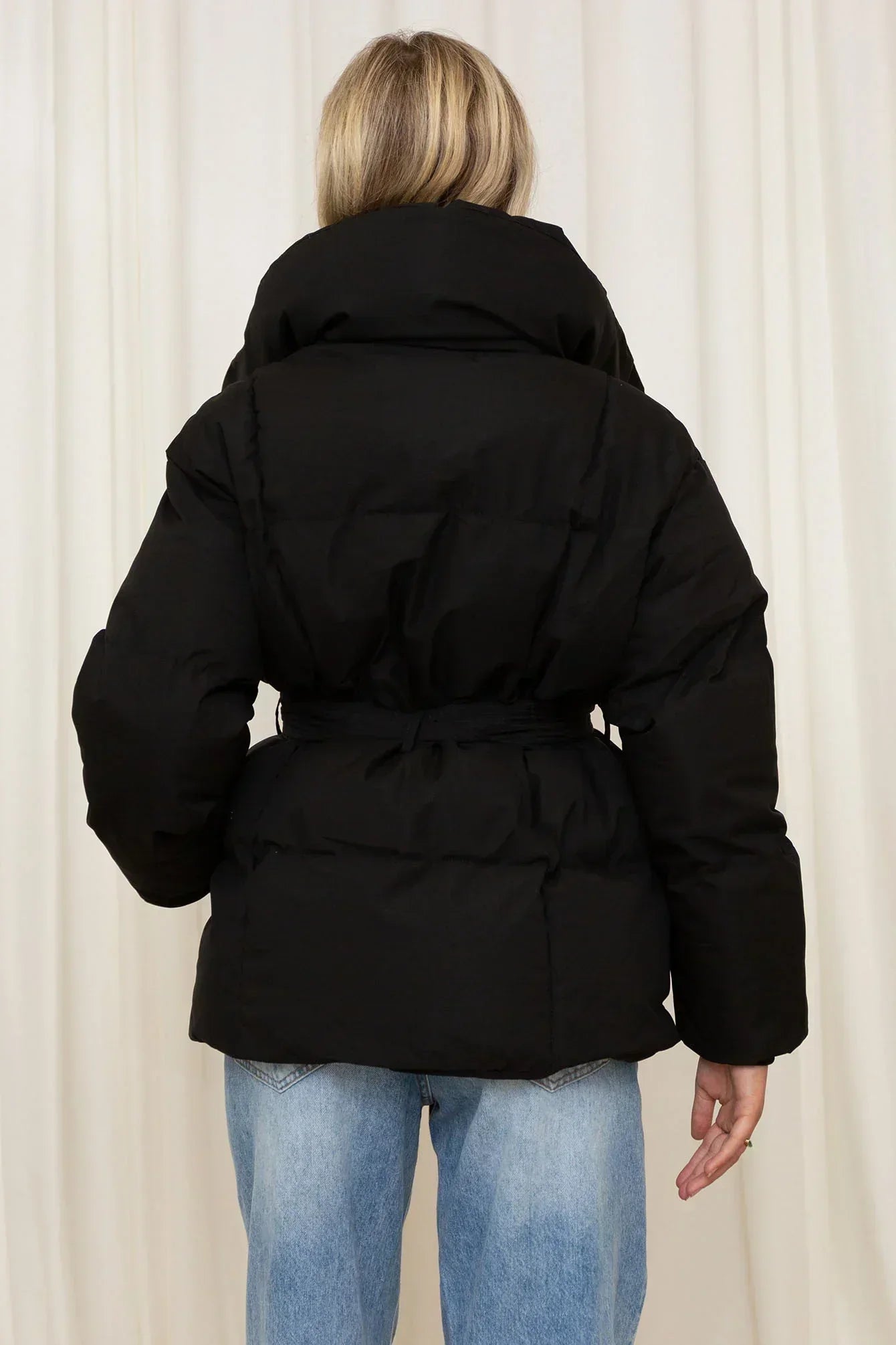 Dulcira | Padded Belt Puffer Jacket Women's Outer Jacket