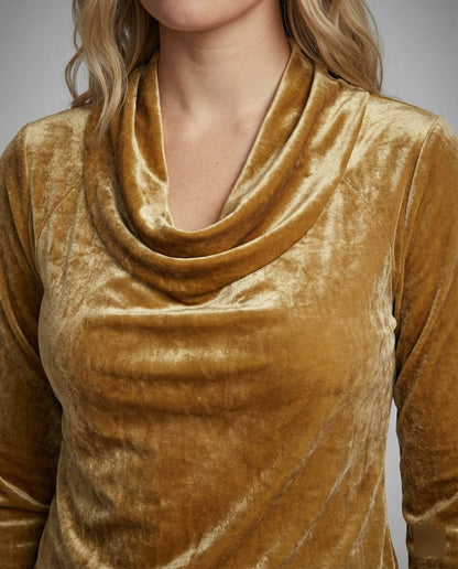 Dulcira | Top Made Of Velvet In Solid Color