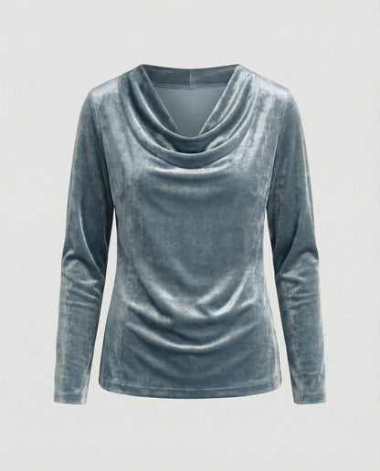 Dulcira | Top Made Of Velvet In Solid Color