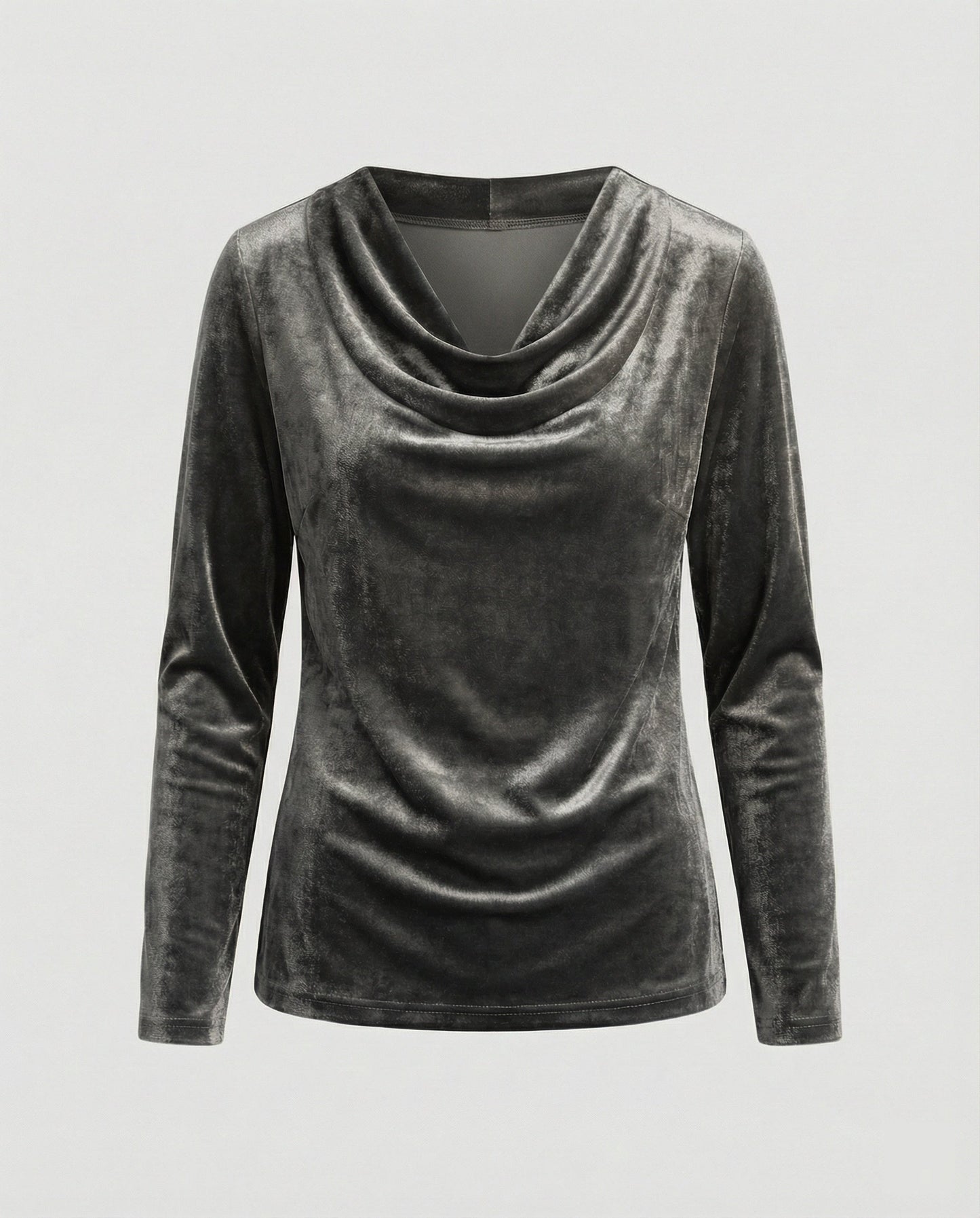 Dulcira | Top Made Of Velvet In Solid Color