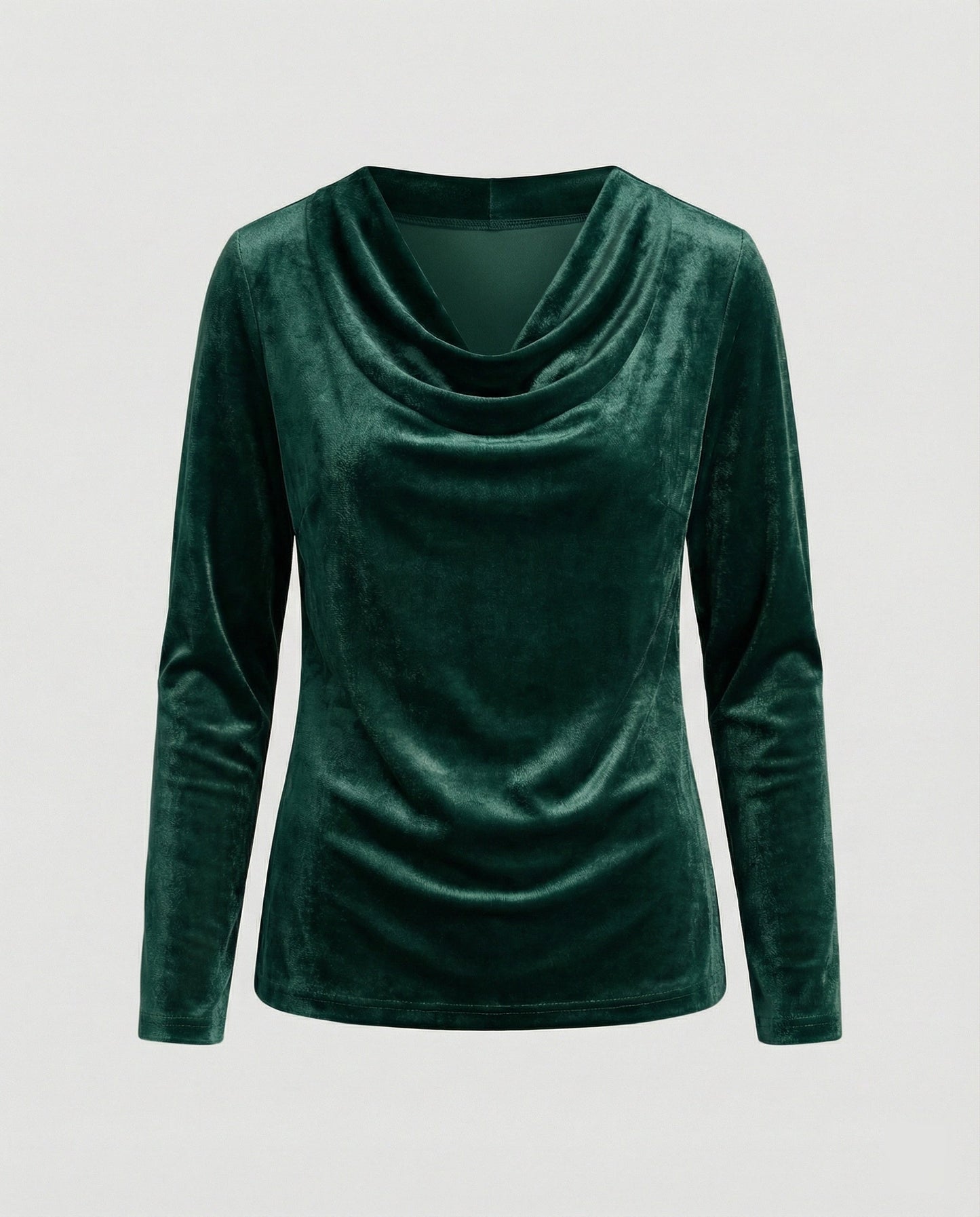 Dulcira | Top Made Of Velvet In Solid Color