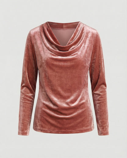 Dulcira | Top Made Of Velvet In Solid Color