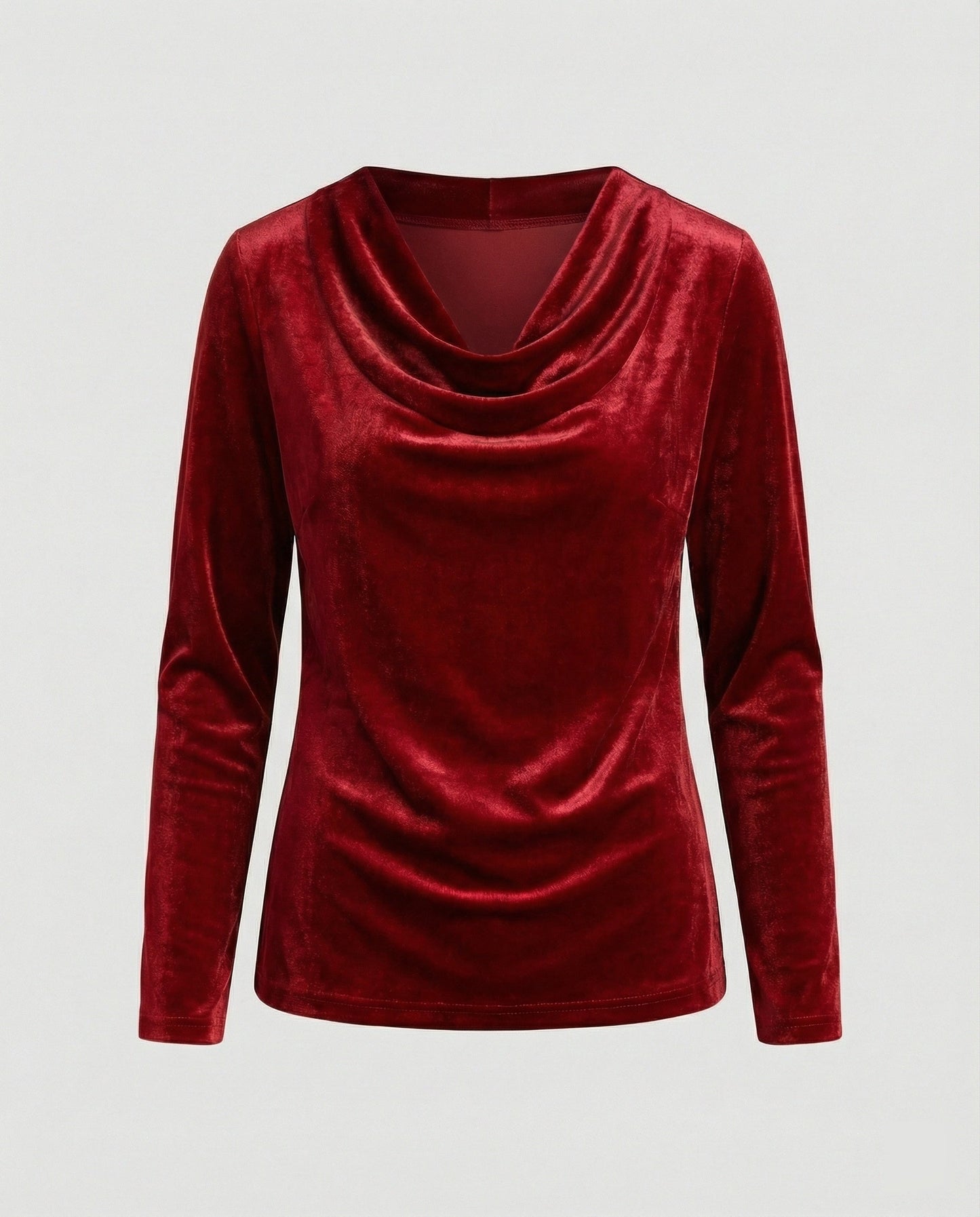 Dulcira | Top Made Of Velvet In Solid Color